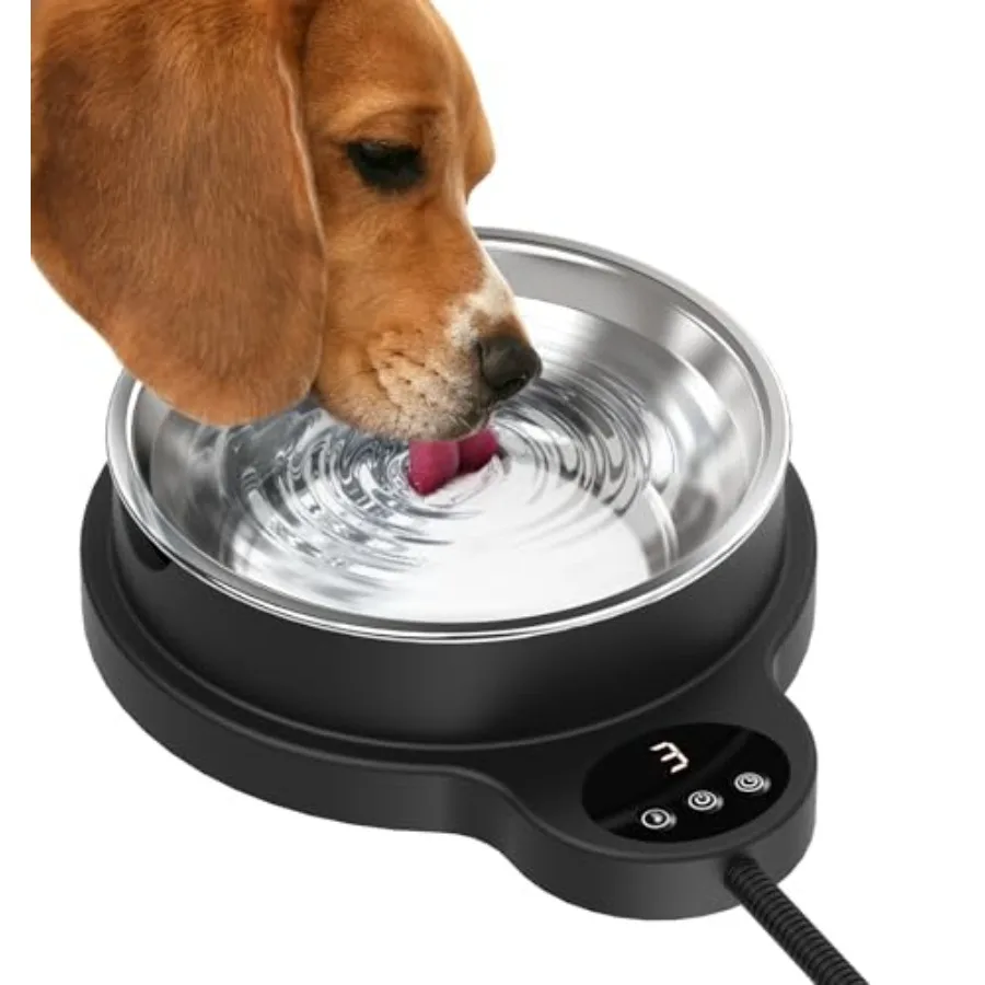 Heated Water Bowl for Dog and Cat, 3 Temperature Settings and 12H Timer, Outdoor Heated Pet Bowl with BPA-Free and 50oz Removab
Heated Water Bowl for Dog and Cat, 3 Temperature Settings and 12H Timer, Outdoor Heated Pet Bowl with BPA-Free and 50oz Removab