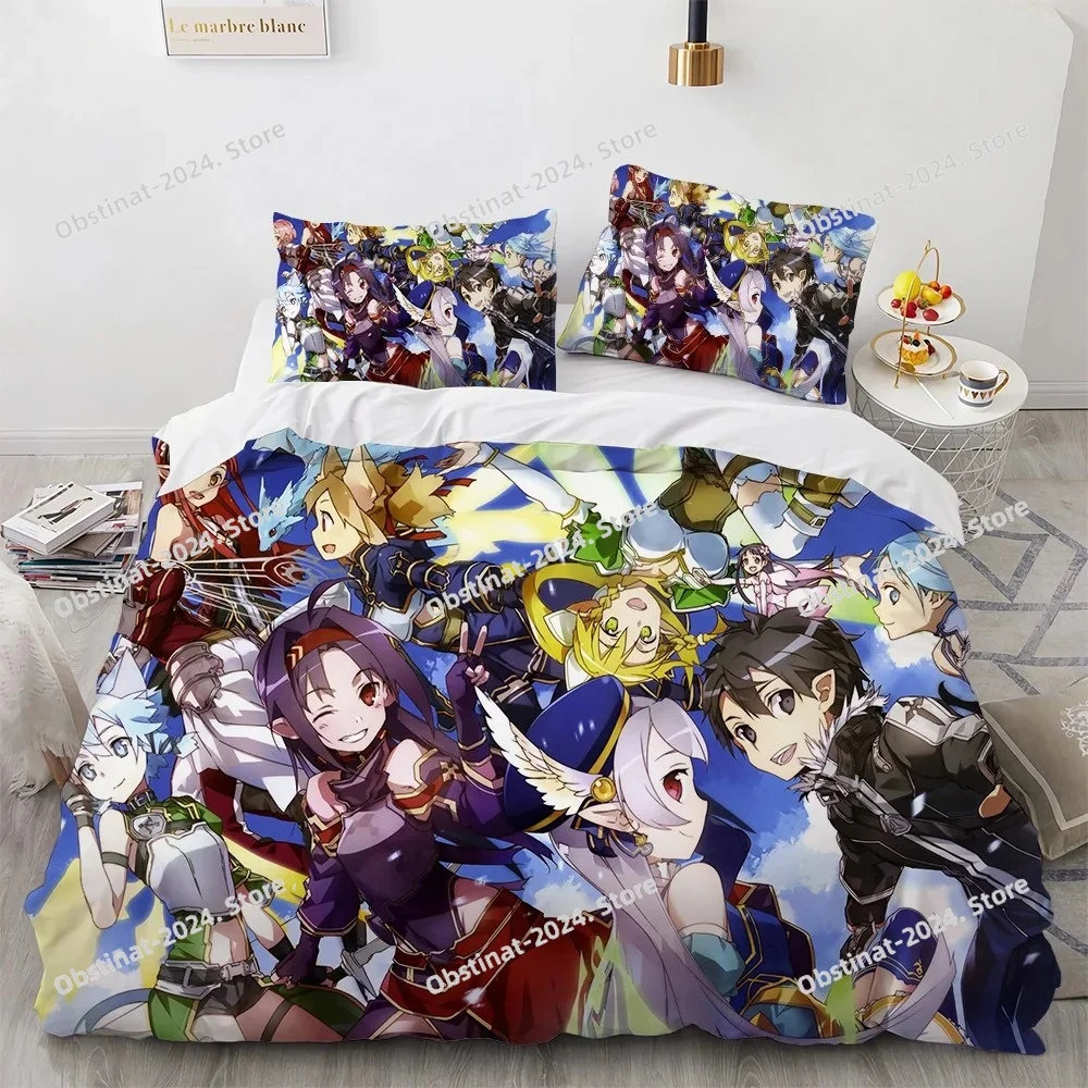 Sword Art Online Bedding Set Anime Duvet Covers King Queen Double Twin Size Adults Kids Bed Linens Single Double Size Decor Home
Sword Art Online Bedding Set Anime Duvet Covers King Queen Double Twin Size Adults Kids Bed Linens Single Double Size Decor Home