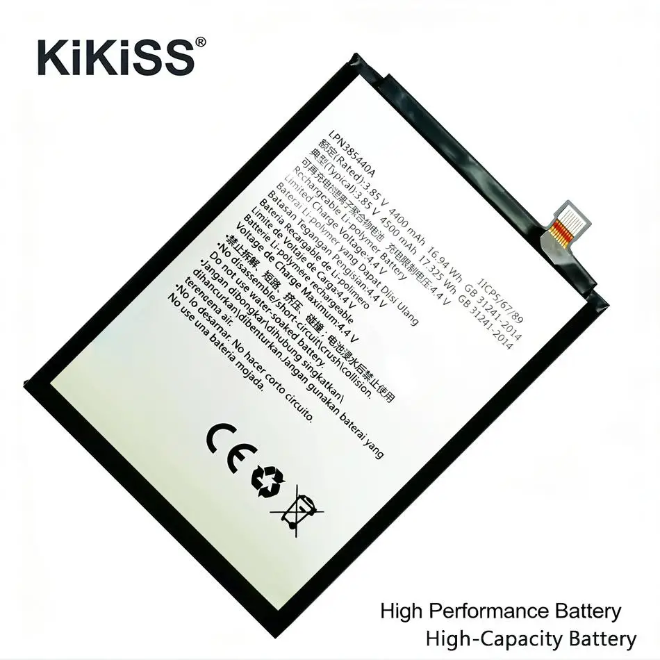 Сменный аккумулятор премиум-класса 4500 мАч LPN385440A для мобильного телефона Hisense King Kong 4 385440 HLTE213T
Сменный аккумулятор премиум-класса 4500 мАч LPN385440A для мобильного телефона Hisense King Kong 4 385440 HLTE213T