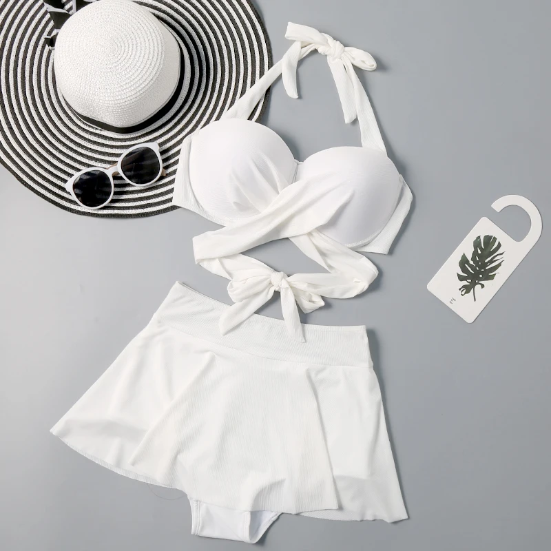 Seperate Swimwear Women's Skirt Sle Bikini Sexy Slimming Hot Spring Swimming Costume with Steel Support Nylon Polyester Lycra
Seperate Swimwear Women's Skirt Sle Bikini Sexy Slimming Hot Spring Swimming Costume with Steel Support Nylon Polyester Lycra