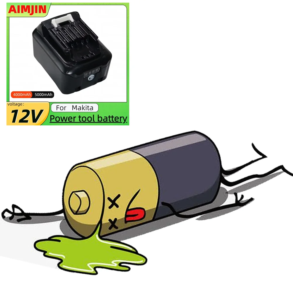 5000mAh 12V Replacement for Makita 12V Rechargeable Lithium Battery BL1021B BL1041B BL1015B BL1020B BL1040B 197402 Power Tools
5000mAh 12V Replacement for Makita 12V Rechargeable Lithium Battery BL1021B BL1041B BL1015B BL1020B BL1040B 197402 Power Tools