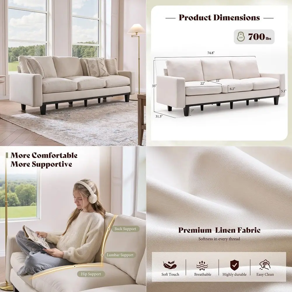 Sofa, 69 Love Seat Couches, Comfy Velvet Small Couches for Small Spaces with 2 Pillows, ToolFree Setup Sofas amp Couches, 700lb
Sofa, 69 Love Seat Couches, Comfy Velvet Small Couches for Small Spaces with 2 Pillows, ToolFree Setup Sofas amp Couches, 700lb