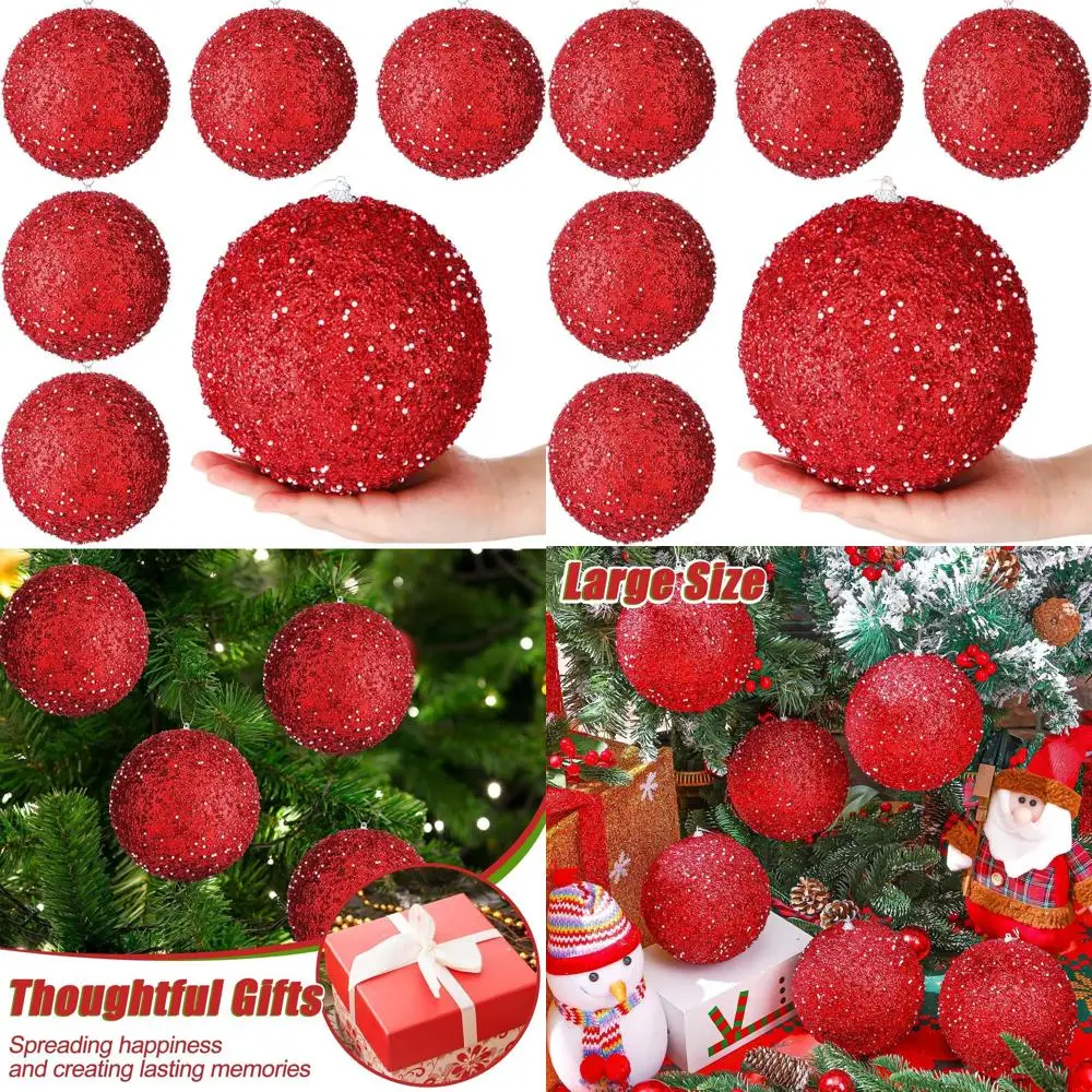 Небьющиеся 6 рождественских шаров, большие красные украшения для елки, дня рождения, Пасхи, Валентина, свадьбы, Дня памяти,
Небьющиеся 6 рождественских шаров, большие красные украшения для елки, дня рождения, Пасхи, Валентина, свадьбы, Дня памяти,
