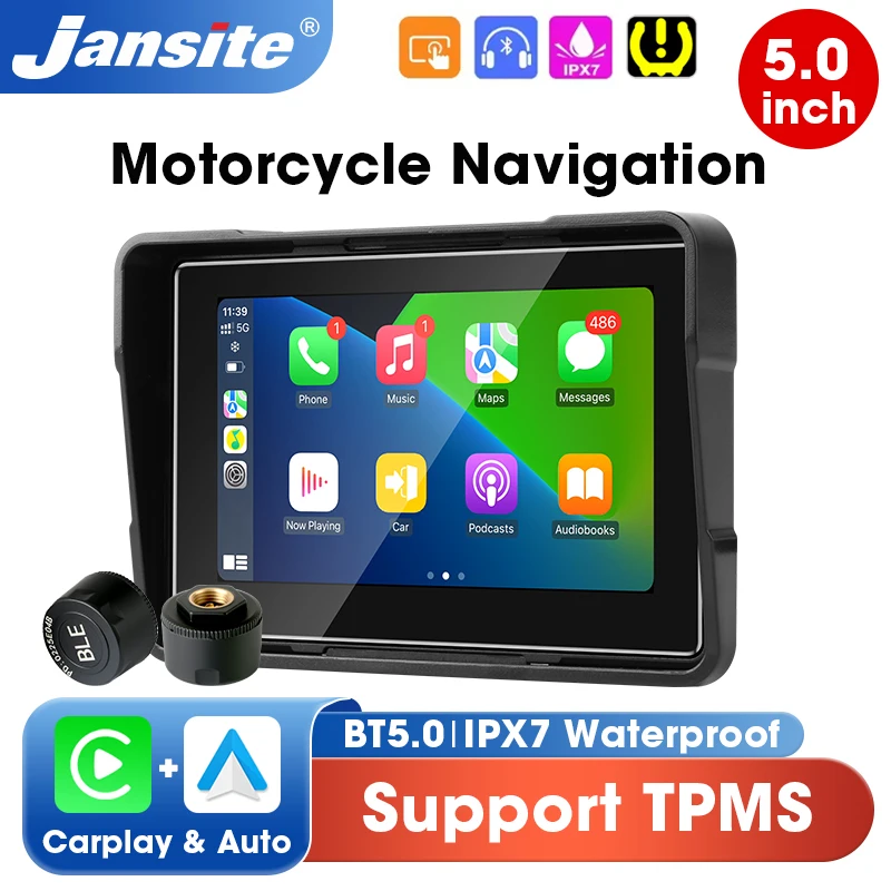 5 inch Motorcycle Touch Screen Navigation GPS Support TPMS Wireless CarPlay Android Auto Bluetooth IPX7 Waterproof Moto Monitor
5 inch Motorcycle Touch Screen Navigation GPS Support TPMS Wireless CarPlay Android Auto Bluetooth IPX7 Waterproof Moto Monitor