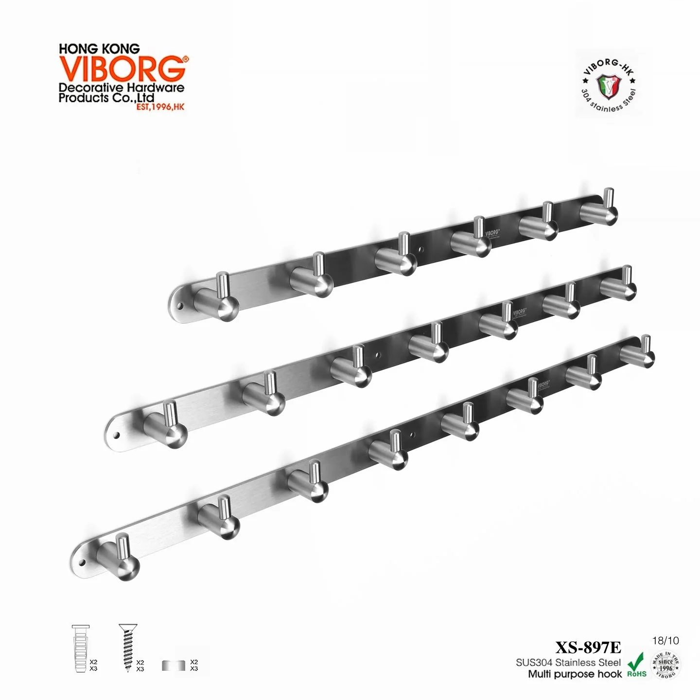 VIBORG Надежный держатель для полотенец из нержавеющей стали SUS-304, сверхпрочный, для ванной комнаты, вешалка для полотенец, крючок для полотенец, крючки для халатов, крючки для одежды
VIBORG Надежный держатель для полотенец из нержавеющей стали SUS-304, сверхпрочный, для ванной комнаты, вешалка для полотенец, крючок для полотенец, крючки для халатов, крючки для одежды