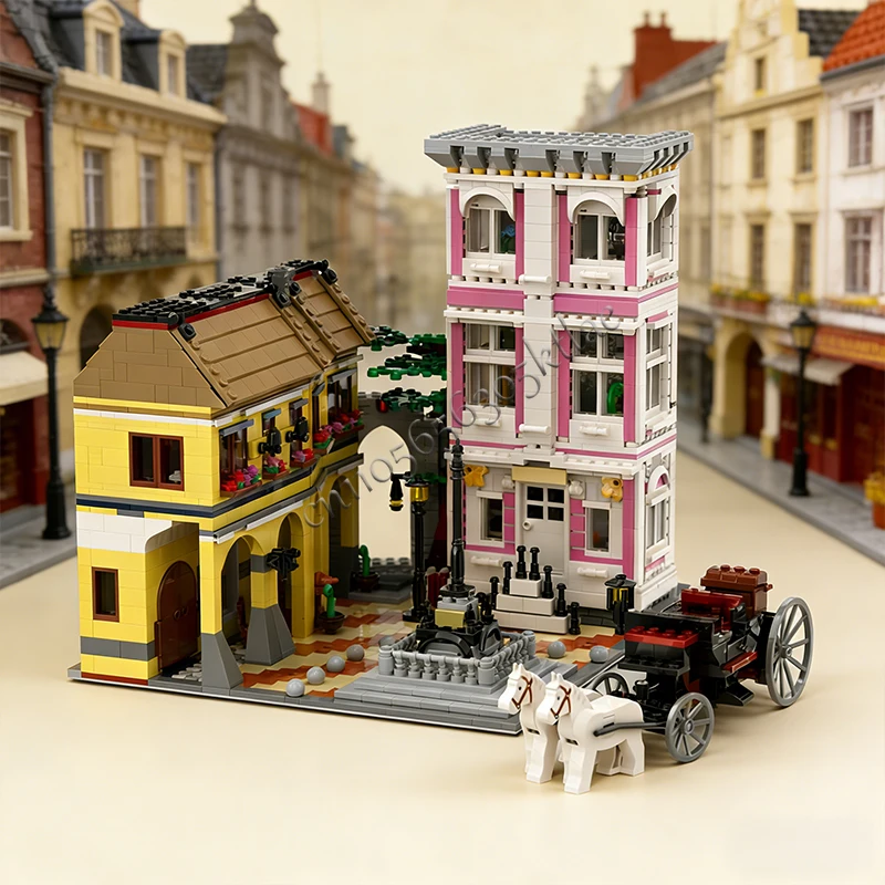 2966 деталей MOC: Современный городской пейзаж, центральная площадь, модель здания, конструктор DIY, технологичная головоломка, креативная сборка, детские игрушки, подарки
2966 деталей MOC: Современный городской пейзаж, центральная площадь, модель здания, конструктор DIY, технологичная головоломка, креативная сборка, детские игрушки, подарки