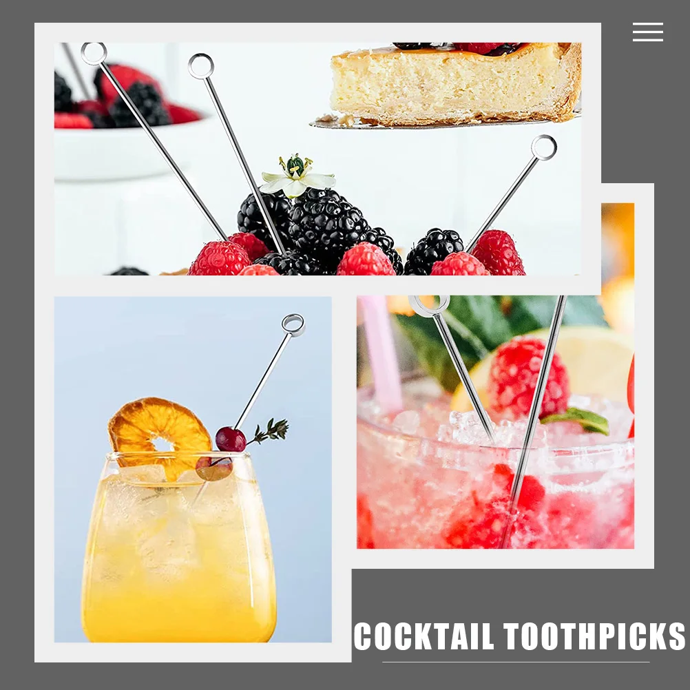 7pcs Stainless Steel Fruit Picks Cocktail Toothpicks Long Appetizer Fruits Party Supplies Metal Food Sticks Smooth Surface
7pcs Stainless Steel Fruit Picks Cocktail Toothpicks Long Appetizer Fruits Party Supplies Metal Food Sticks Smooth Surface