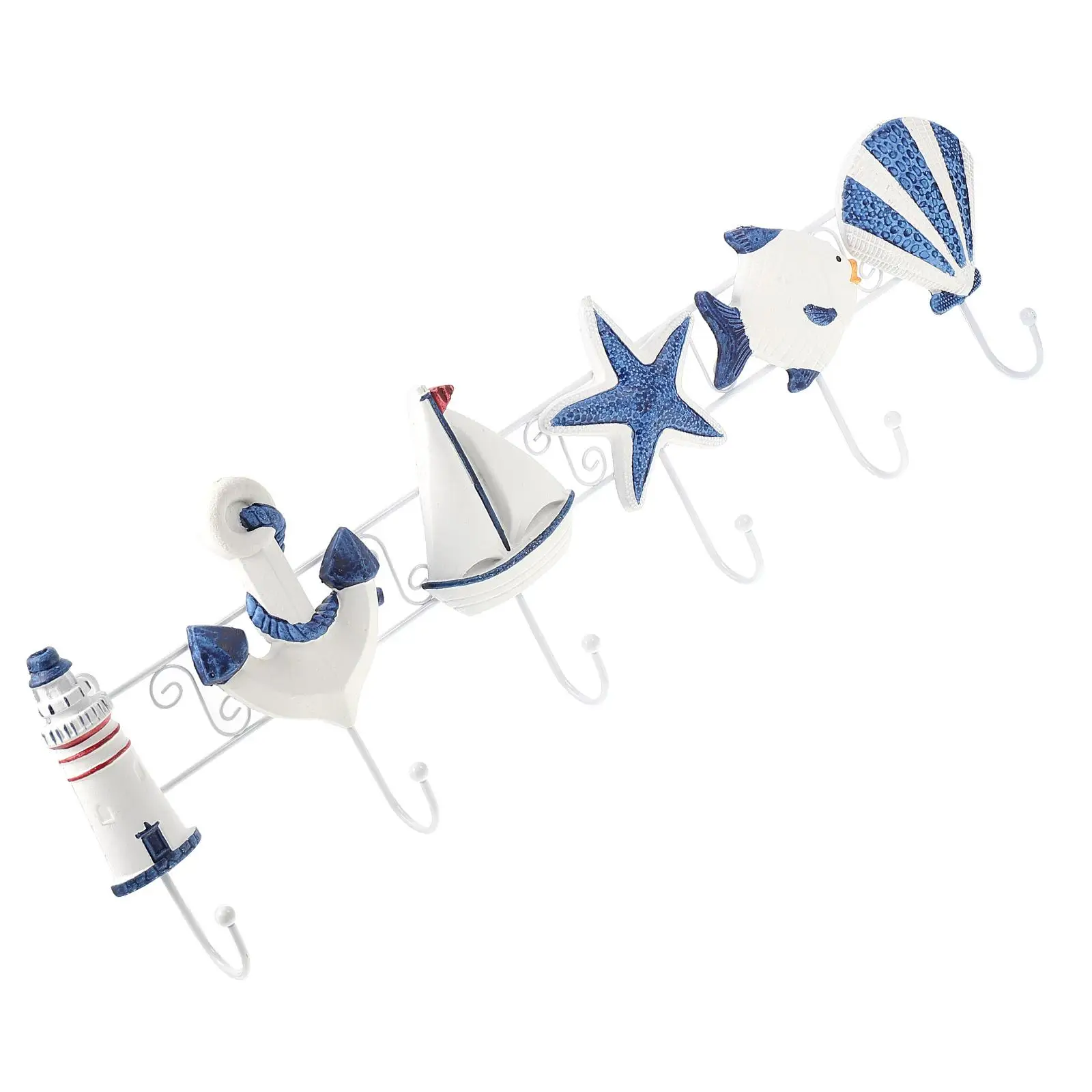 Wooden Hooks Beach Themed Decorative Multi function Practical Hangers Marine Life Design Bright Color Storage Solution
Wooden Hooks Beach Themed Decorative Multi function Practical Hangers Marine Life Design Bright Color Storage Solution