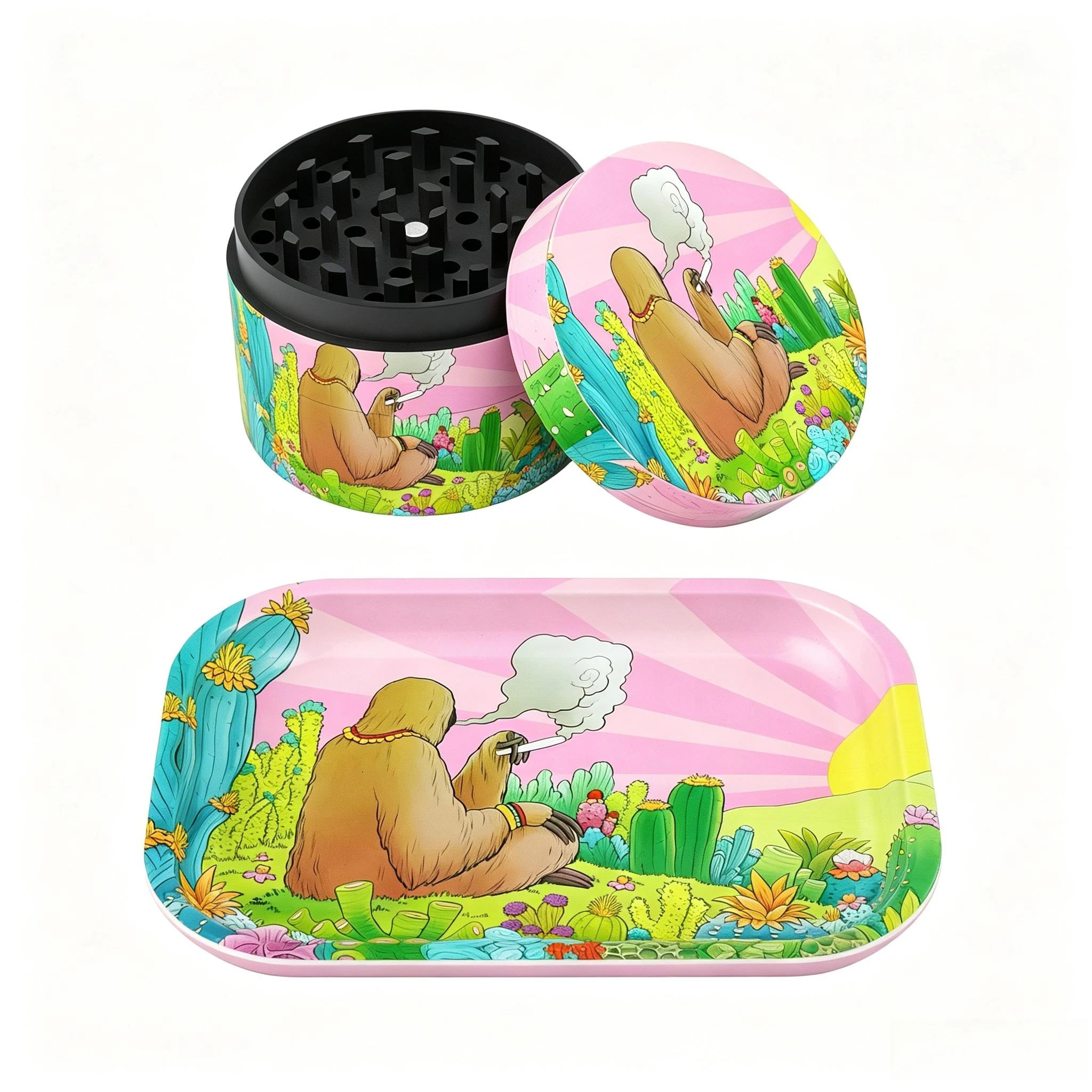1/2 Pieces Trippy Bigfoot Cactus Rolling Tray & Herb Grinder Set - Psychedelic Smoking Accessory Kit
1/2 Pieces Trippy Bigfoot Cactus Rolling Tray & Herb Grinder Set - Psychedelic Smoking Accessory Kit