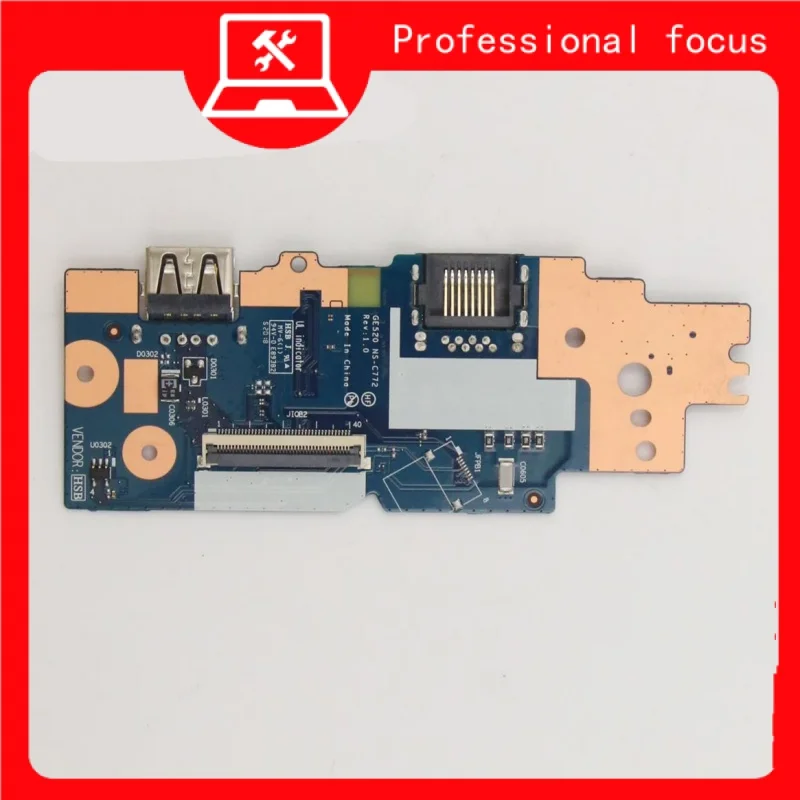 Оригинальная Sub-карта _ USB-плата для ThinkPad E15 Gen2, GE520 IO-Плата USB-плата NC-C772 F RU 5C50Z44695
Оригинальная Sub-карта _ USB-плата для ThinkPad E15 Gen2, GE520 IO-Плата USB-плата NC-C772 F RU 5C50Z44695