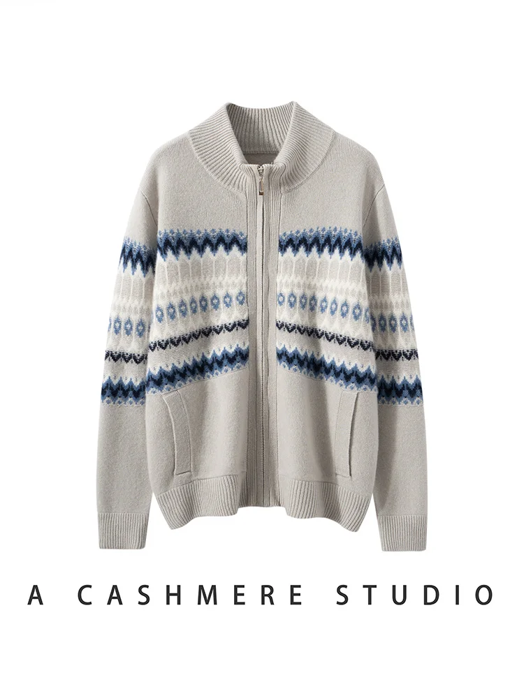 New Year's Clothing 100% Cashmere Cardigan Sweater Women's Turtleneck Vintage Knit Autumn Winter Warm Casual Festive Sweater Top
New Year's Clothing 100% Cashmere Cardigan Sweater Women's Turtleneck Vintage Knit Autumn Winter Warm Casual Festive Sweater Top