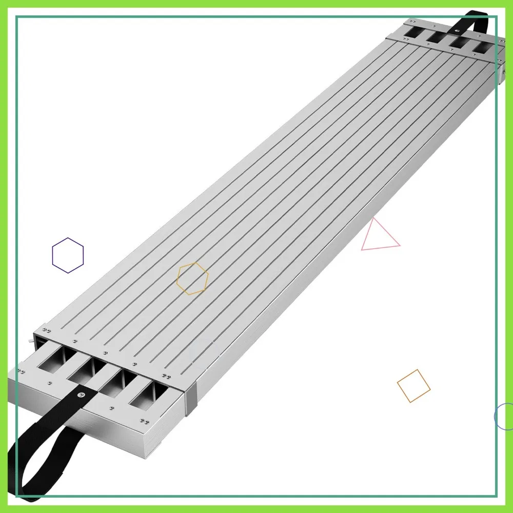 4-7 ft Telescoping Aluminum Work Plank, 440 LBS Capacity, Skid-Proof Platform Scaffold Ladder Accessory
4-7 ft Telescoping Aluminum Work Plank, 440 LBS Capacity, Skid-Proof Platform Scaffold Ladder Accessory