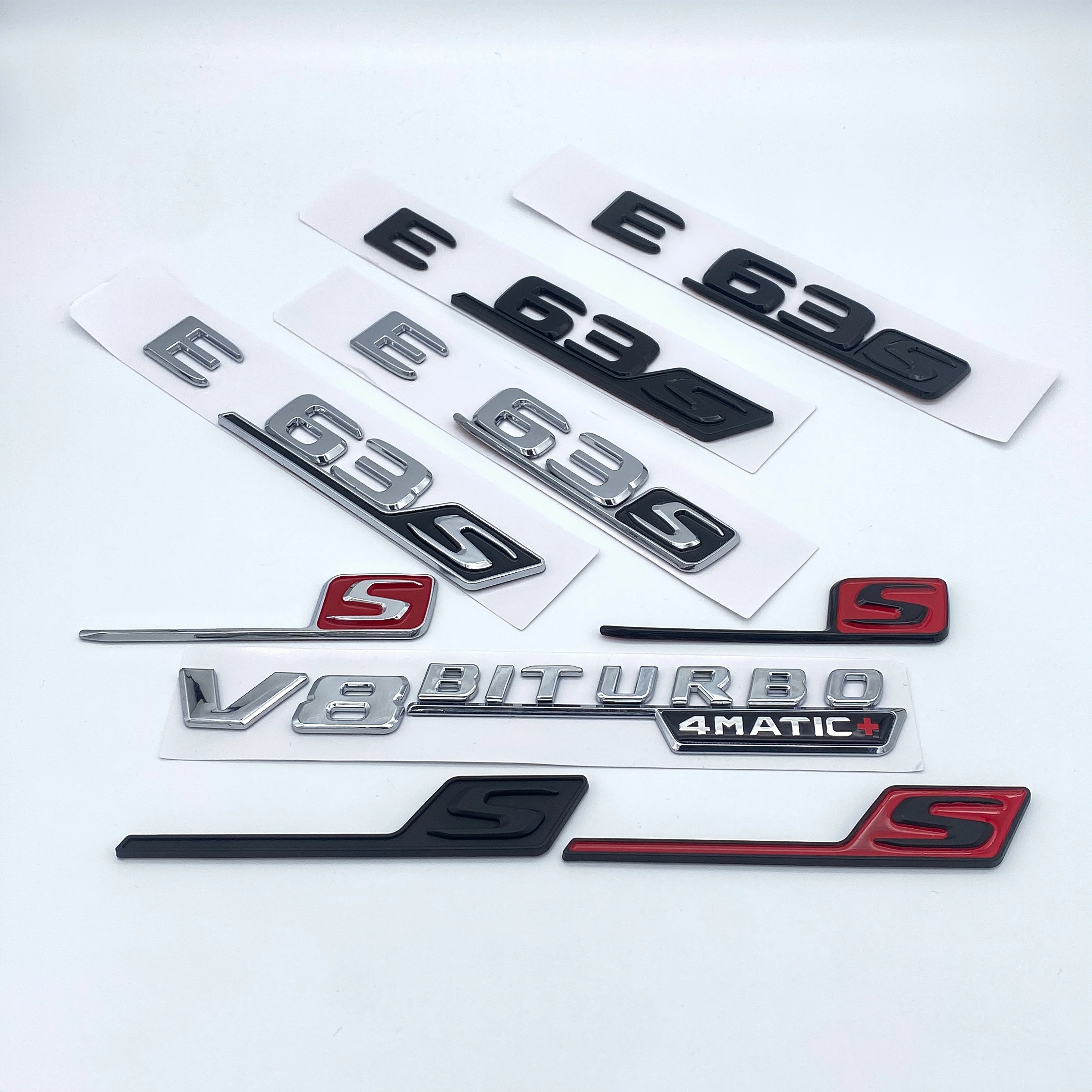 3D Letters Chrome Black E63 E63S V8Biturbo 4Matic Emblem Badge for W213 W212 Car Trunk Logo Sticker Accessories
3D Letters Chrome Black E63 E63S V8Biturbo 4Matic Emblem Badge for W213 W212 Car Trunk Logo Sticker Accessories