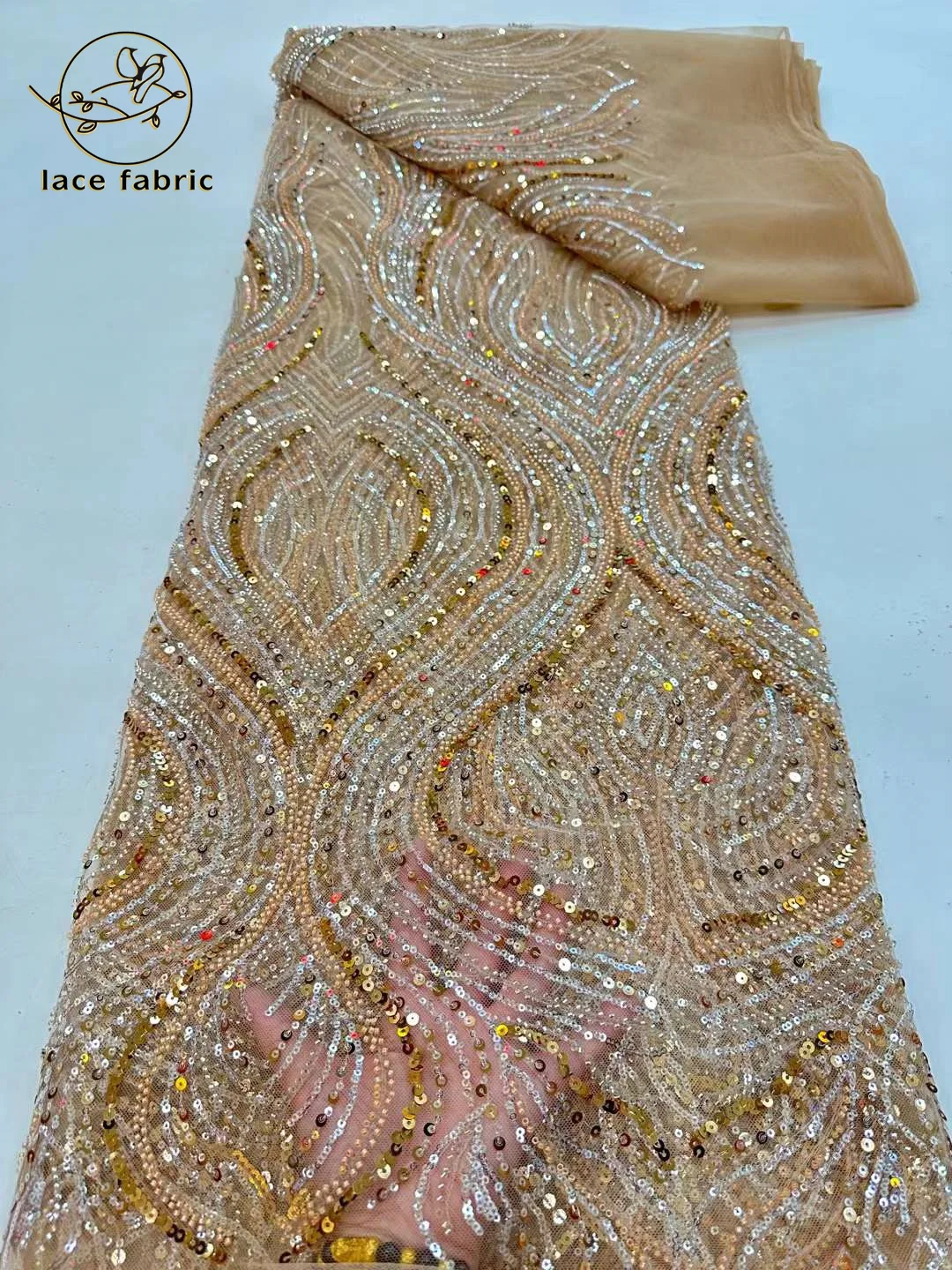 African Sequins Beaded Lace Fabrics 2023 High Quality Sequence Embroidery French Nigerian Lace Fabric For Wedding Party Material
African Sequins Beaded Lace Fabrics 2023 High Quality Sequence Embroidery French Nigerian Lace Fabric For Wedding Party Material