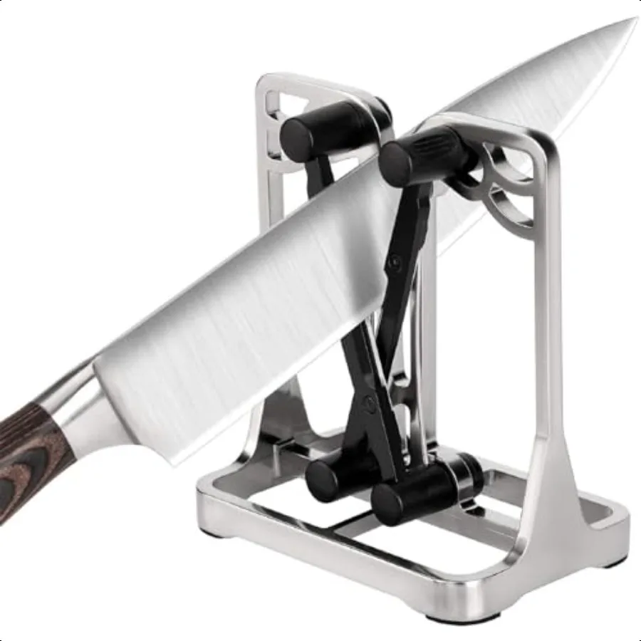 Knife Sharpener Knife Sharpener Tool with SelfAdjusting Stainl Steel and Tungsten Carbide Knife Sharpeners for Kitchen Knives H
Knife Sharpener Knife Sharpener Tool with SelfAdjusting Stainl Steel and Tungsten Carbide Knife Sharpeners for Kitchen Knives H
