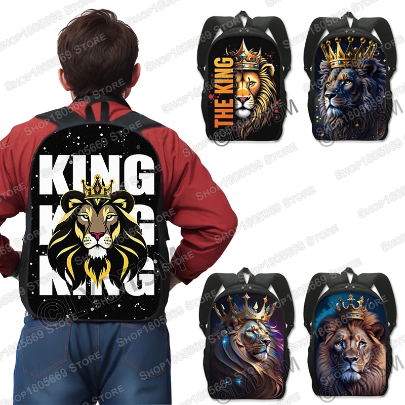 Lion King with Crown Print Backpack Men Rucksack Travel Bags Teenager Daypack Children School Bags Laptop Backpacks Book Bag
Lion King with Crown Print Backpack Men Rucksack Travel Bags Teenager Daypack Children School Bags Laptop Backpacks Book Bag
