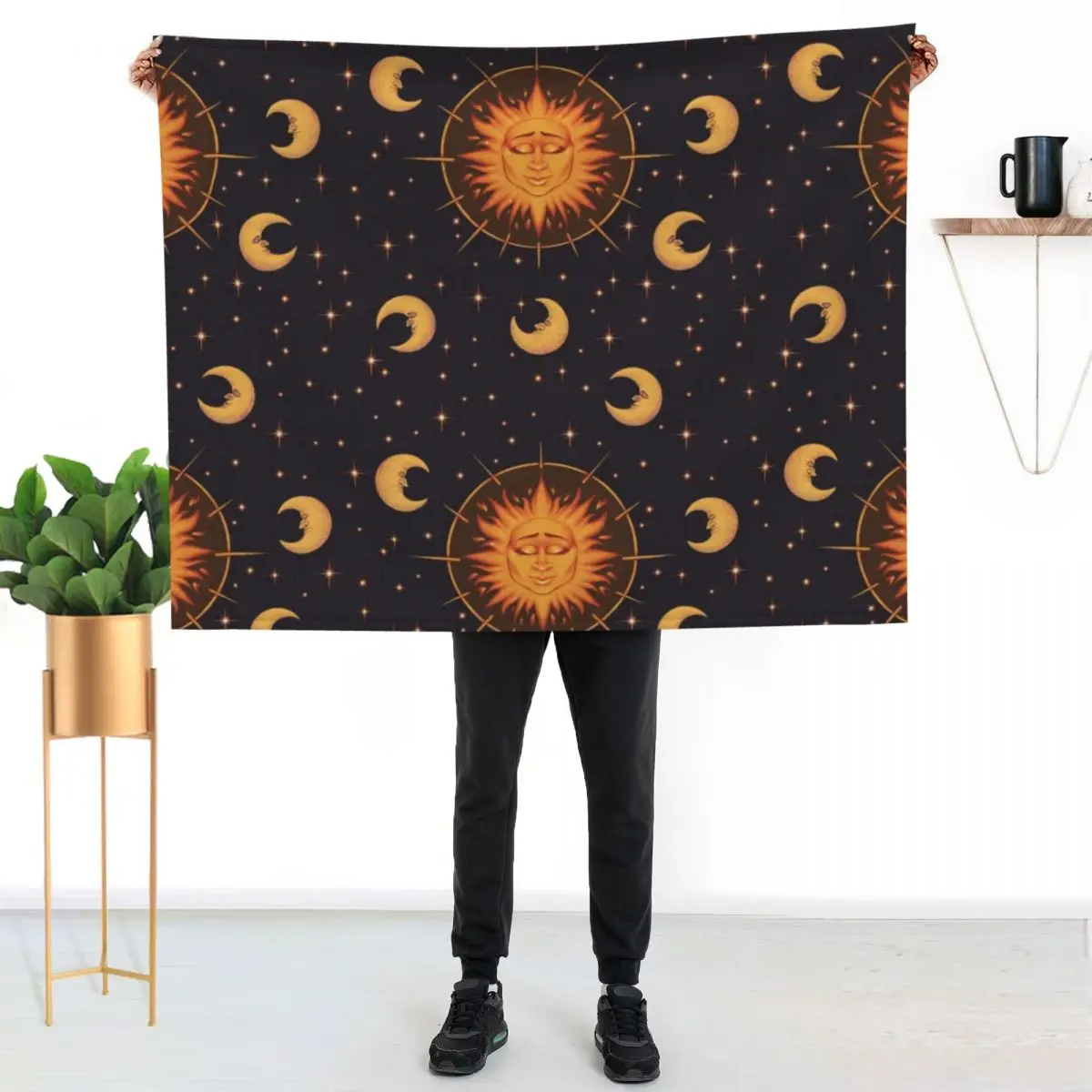 Celestial sun moon classic Throw Blanket Summer Cool Breathable Blanket for Sleeping
Celestial sun moon classic Throw Blanket Summer Cool Breathable Blanket for Sleeping