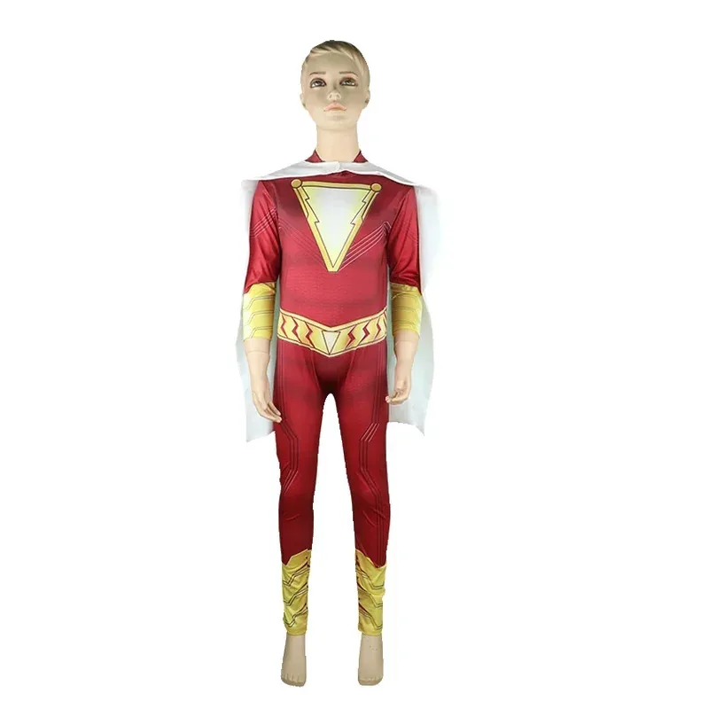 Billy Batson Shazam Costume Superhero Cloak Jumpsuit With Cosplay Movie Halloween Costumes For Kids Fancy Dress Up Festival
Billy Batson Shazam Costume Superhero Cloak Jumpsuit With Cosplay Movie Halloween Costumes For Kids Fancy Dress Up Festival