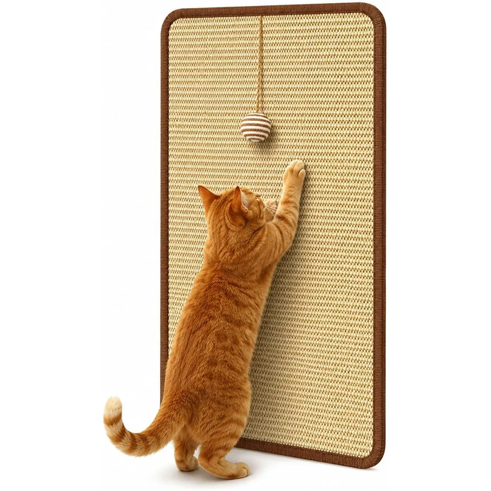 Wall Mounted Cat Scratcher Sisal Cat Nail File Scratcher Pad for Indoor Cats Hanging Cat Scratching Board
Wall Mounted Cat Scratcher Sisal Cat Nail File Scratcher Pad for Indoor Cats Hanging Cat Scratching Board