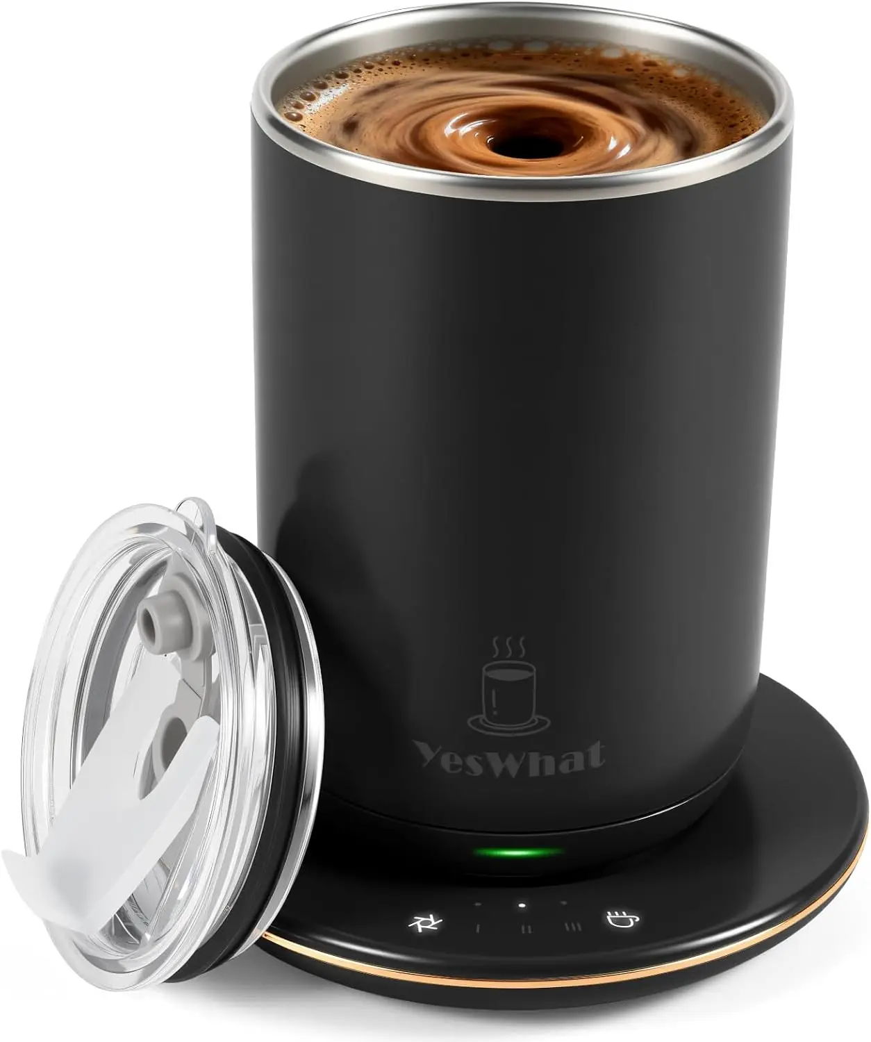 Self Stirring Coffee Mug 10 oz, Smart Temp Control, Auto Shut Off, Heated Base
Self Stirring Coffee Mug 10 oz, Smart Temp Control, Auto Shut Off, Heated Base