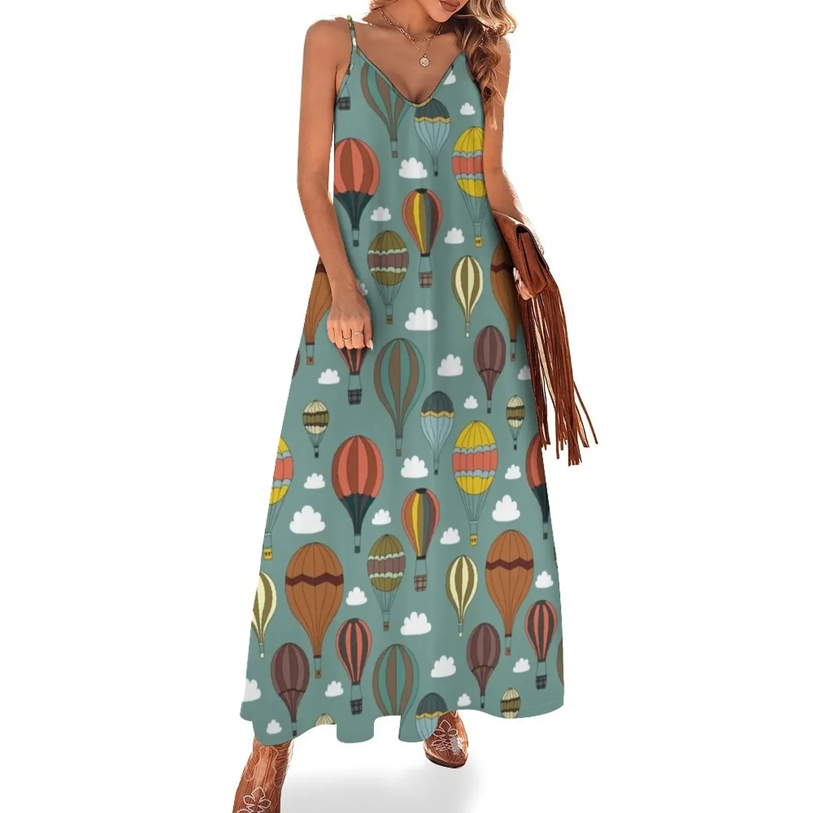 Vintage Hot Air Balloons Sleeveless Dress birthday dress for women chic and elegant evening dress
Vintage Hot Air Balloons Sleeveless Dress birthday dress for women chic and elegant evening dress