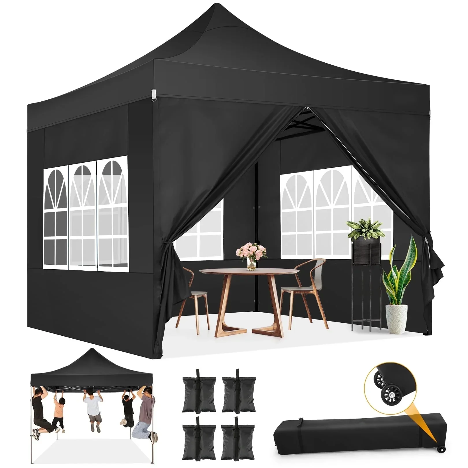 Wholesale Heavy Duty 10x10 Pop Canopy Tent Custom Logo Folding Aluminum Steel Frame Fabric Side Wall Outdoor Business
Wholesale Heavy Duty 10x10 Pop Canopy Tent Custom Logo Folding Aluminum Steel Frame Fabric Side Wall Outdoor Business
