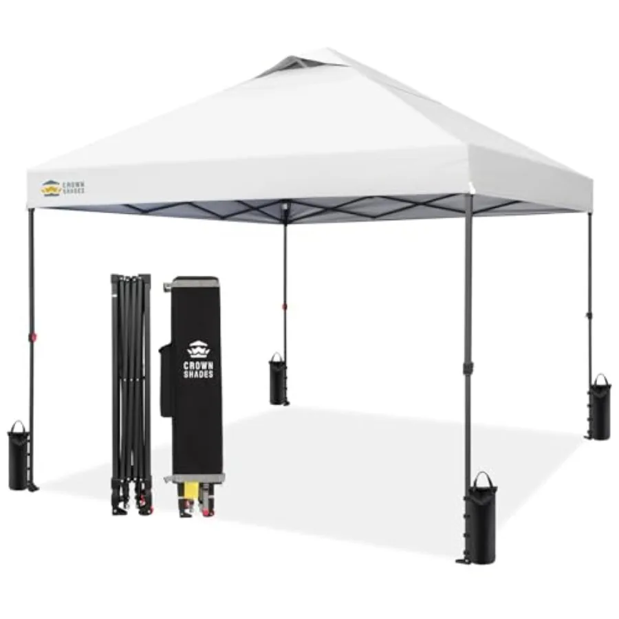Beach tent canopy for outdoor use, white polyester fabric, patented center lock and one-push instant setup, includes STO-N-Go b
Beach tent canopy for outdoor use, white polyester fabric, patented center lock and one-push instant setup, includes STO-N-Go b