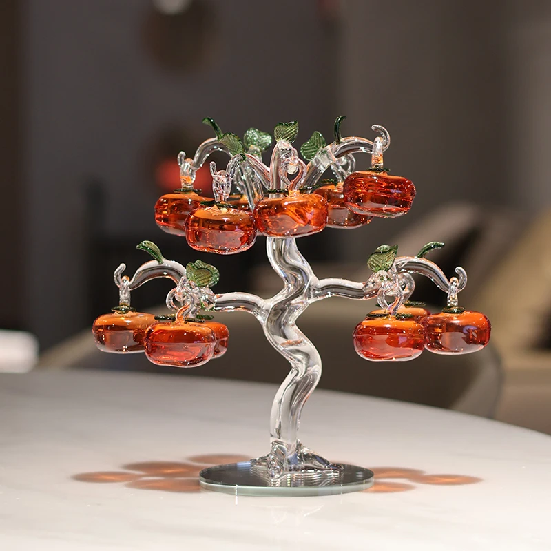 Crystal Glass Persimmon Bonsai Tree Ornaments Fruit Gift Holiday Home Decor
Crystal Glass Persimmon Bonsai Tree Ornaments Fruit Gift Holiday Home Decor