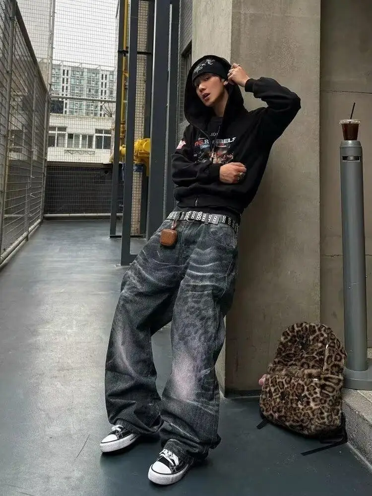 Summer Men's Loose Straight Leg Jeans Big Size 250 Pounds Retro American Style Heavyweight Elastic Casual Long Pants
Summer Men's Loose Straight Leg Jeans Big Size 250 Pounds Retro American Style Heavyweight Elastic Casual Long Pants