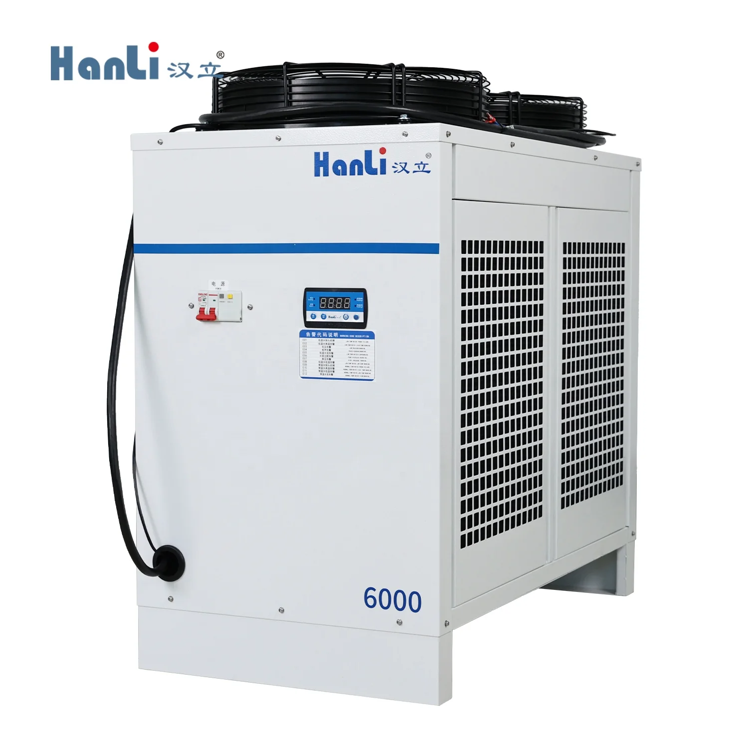 Hanli HL-6000 Energy-efficient High Performance 7.6kW Cooling Machine Industrial Water Cooler Dual Circuits 220V Pump -20~40
Hanli HL-6000 Energy-efficient High Performance 7.6kW Cooling Machine Industrial Water Cooler Dual Circuits 220V Pump -20~40