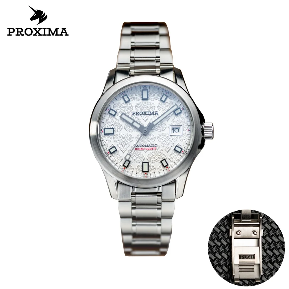 2025 New Proxima PX1737 39MM Stainless Man Mechanical Watch Luxury Sapphire Crystal Automatic Watches NH36 Movement Luminous
2025 New Proxima PX1737 39MM Stainless Man Mechanical Watch Luxury Sapphire Crystal Automatic Watches NH36 Movement Luminous