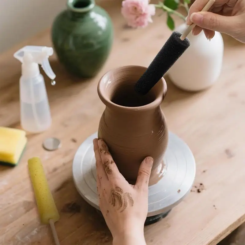C 1/2PCS new Pottery Pull Blank Tool Water Absorbing Sponge Stick DIY Ceramic Handicraft Blank Finishing Replenish Water Tool
C 1/2PCS new Pottery Pull Blank Tool Water Absorbing Sponge Stick DIY Ceramic Handicraft Blank Finishing Replenish Water Tool