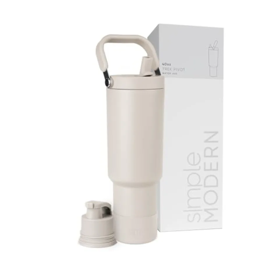 Trek Pivot Flip Straw Tumbler with Handle Water Bottle and Boot Interchangeable Straw and Chug Lids Insulated Stainl Steel Jug
Trek Pivot Flip Straw Tumbler with Handle Water Bottle and Boot Interchangeable Straw and Chug Lids Insulated Stainl Steel Jug