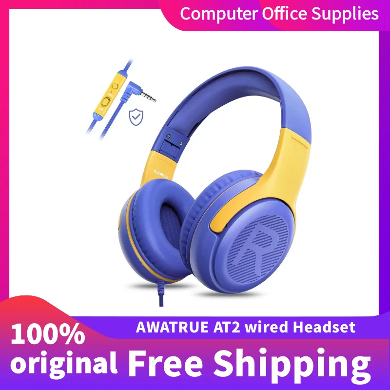 AWATRUE AT2 Wired Gaming Headphone3.5mm Surround Sound Mic Soft Memory Ear Cups Suitable PC Laptop Children's Headphones Gift
AWATRUE AT2 Wired Gaming Headphone3.5mm Surround Sound Mic Soft Memory Ear Cups Suitable PC Laptop Children's Headphones Gift
