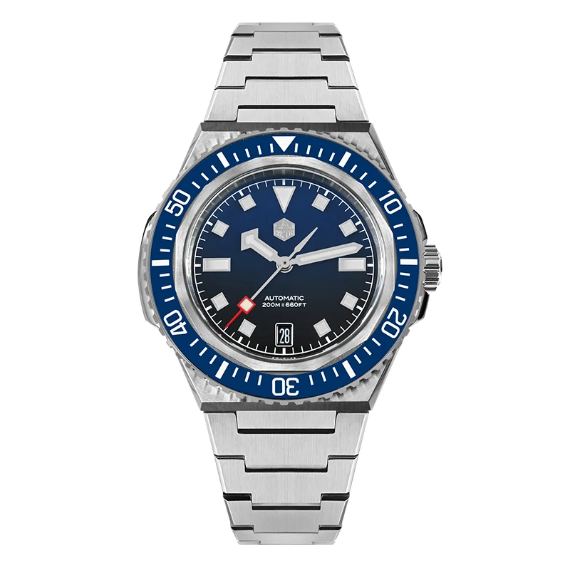 San Martin Men Automatic Watch 41mm Mechanical Wristwatch Diver 20ATM Waterproof BGW-X1 Luminous Sapphire NH35 Ceramic Bezel
San Martin Men Automatic Watch 41mm Mechanical Wristwatch Diver 20ATM Waterproof BGW-X1 Luminous Sapphire NH35 Ceramic Bezel