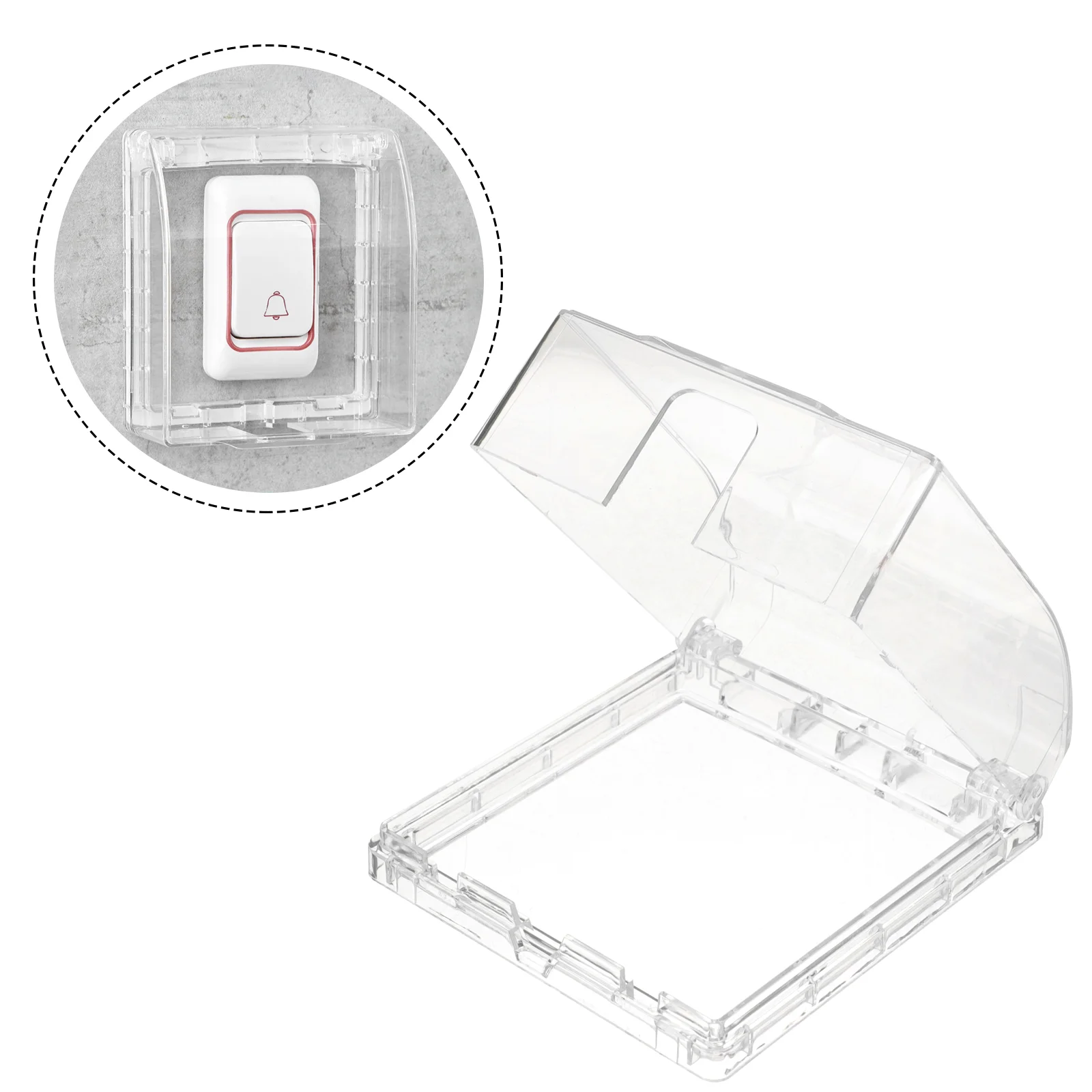 Weatherproof Doorbell Box for Home Security Transparent Plastic Case Protector Against Rain Dust Proof Durability Doorbell Chime
Weatherproof Doorbell Box for Home Security Transparent Plastic Case Protector Against Rain Dust Proof Durability Doorbell Chime