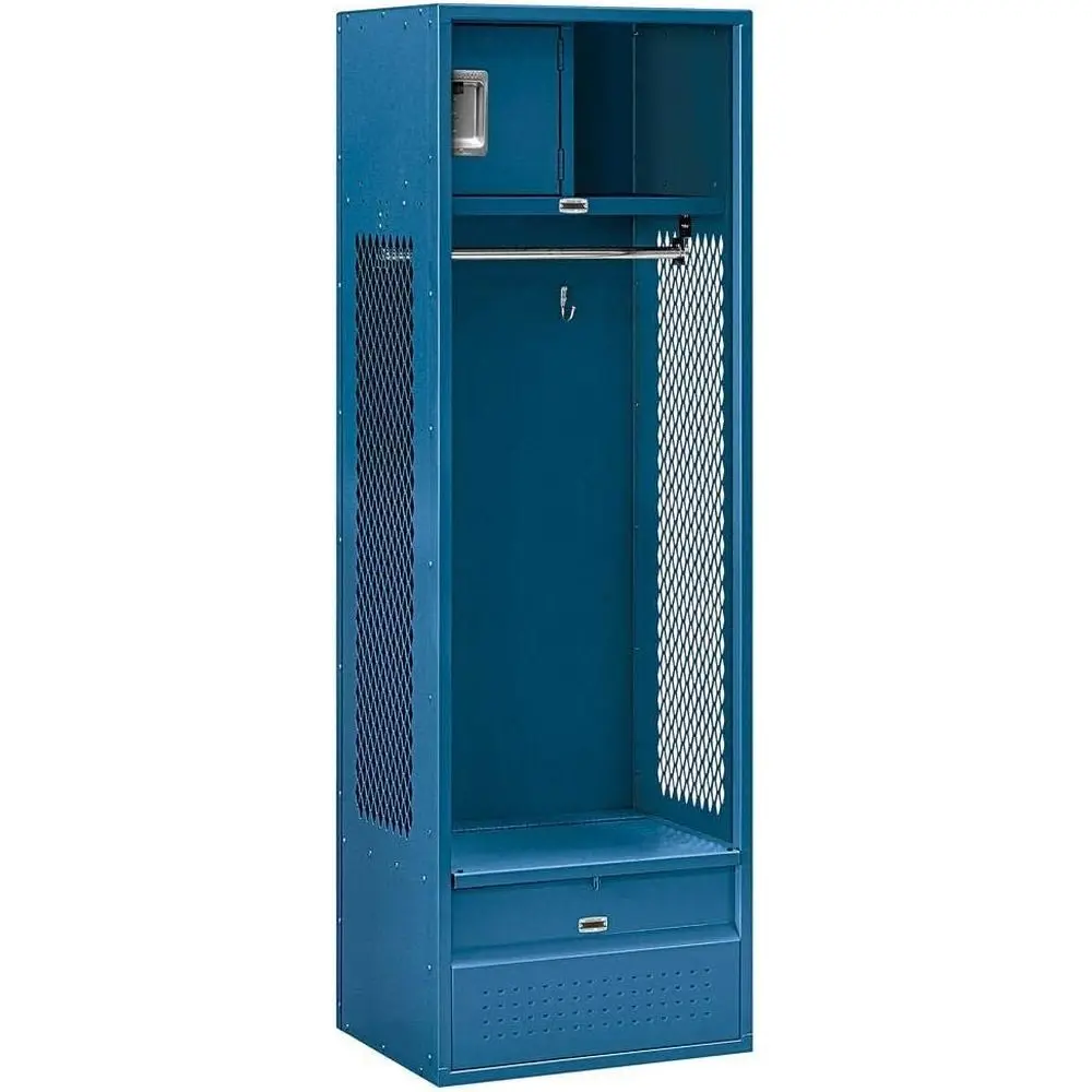 Unassembled 6-Foot 18-Inch Wide Metal Locker Cabinet, Blue
Unassembled 6-Foot 18-Inch Wide Metal Locker Cabinet, Blue