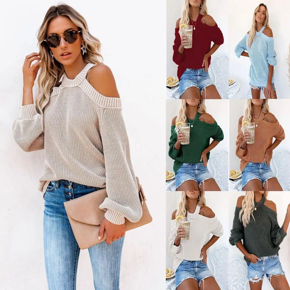 Large off Shoulder Knitted Sweater for Women Thickened Winter Warm Color European Style Ladies Knitwear Casual Inner Wear
Large off Shoulder Knitted Sweater for Women Thickened Winter Warm Color European Style Ladies Knitwear Casual Inner Wear