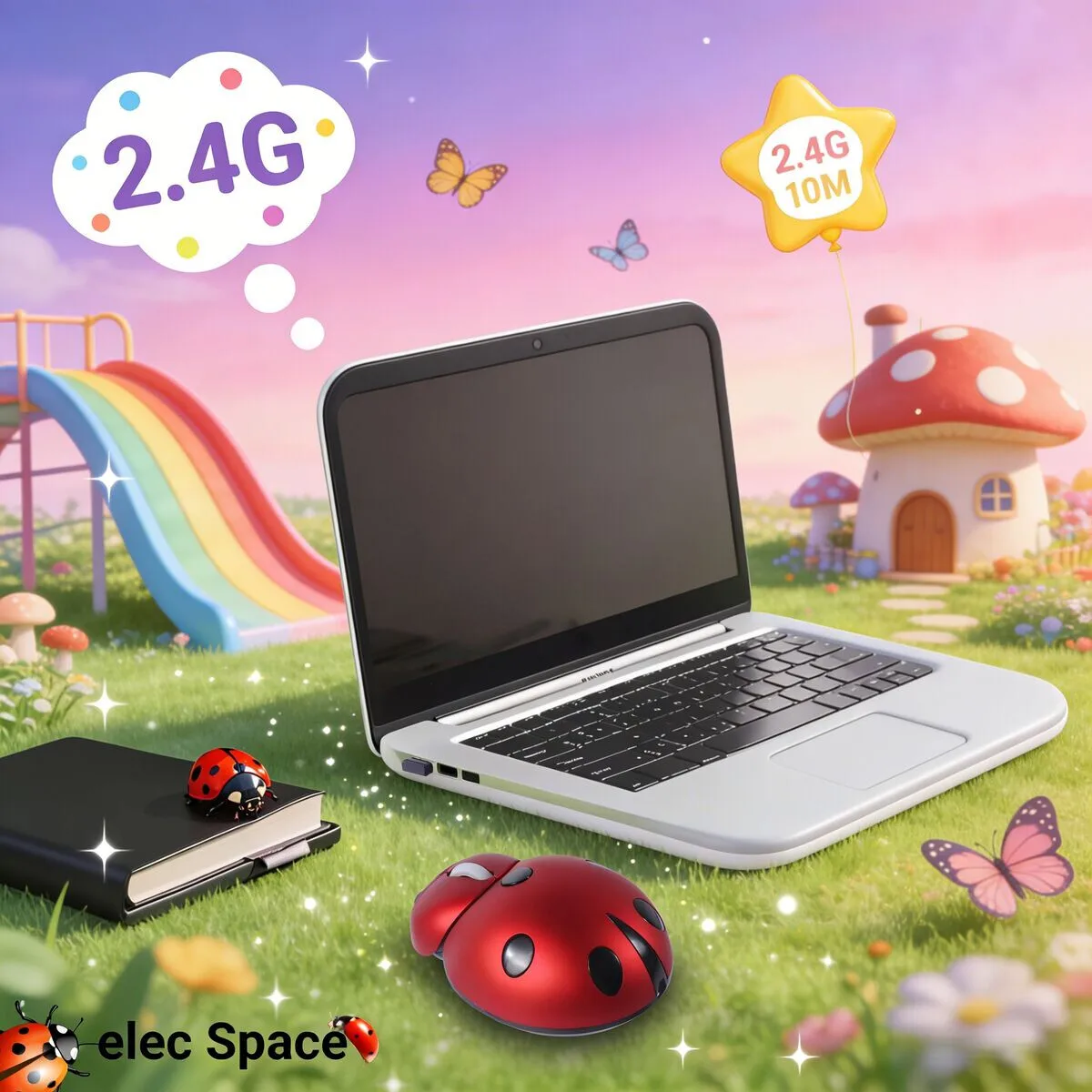 Ladybug Shaped Mini Mouse 2.4G Wireless Lightweight Ergonomics Portable Plug And Play Mice For Small Hand Kids Gift Office PC
Ladybug Shaped Mini Mouse 2.4G Wireless Lightweight Ergonomics Portable Plug And Play Mice For Small Hand Kids Gift Office PC