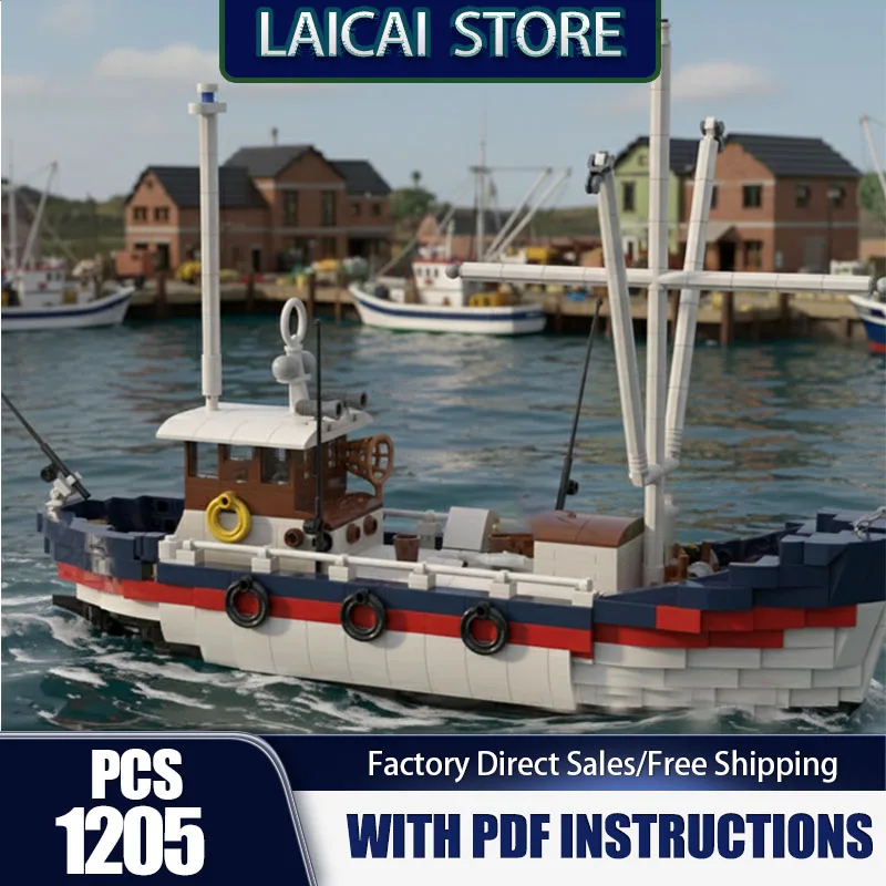 Warship Model Moc Building Bricks Trawl fishing boat Model Technology Modular Blocks Gifts Christmas Toy Sets Assembly
Warship Model Moc Building Bricks Trawl fishing boat Model Technology Modular Blocks Gifts Christmas Toy Sets Assembly