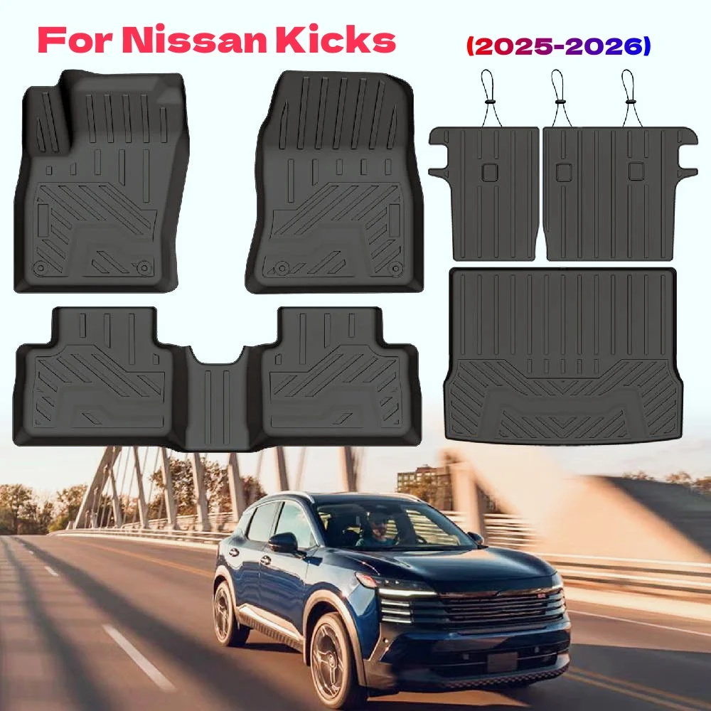 Floor Mats Custom for Nissan Kicks 2025 2026 SV/SR (Not for S) TPE Rubber Floor Liners Trunk Mat for Kicks Accessories
Floor Mats Custom for Nissan Kicks 2025 2026 SV/SR (Not for S) TPE Rubber Floor Liners Trunk Mat for Kicks Accessories