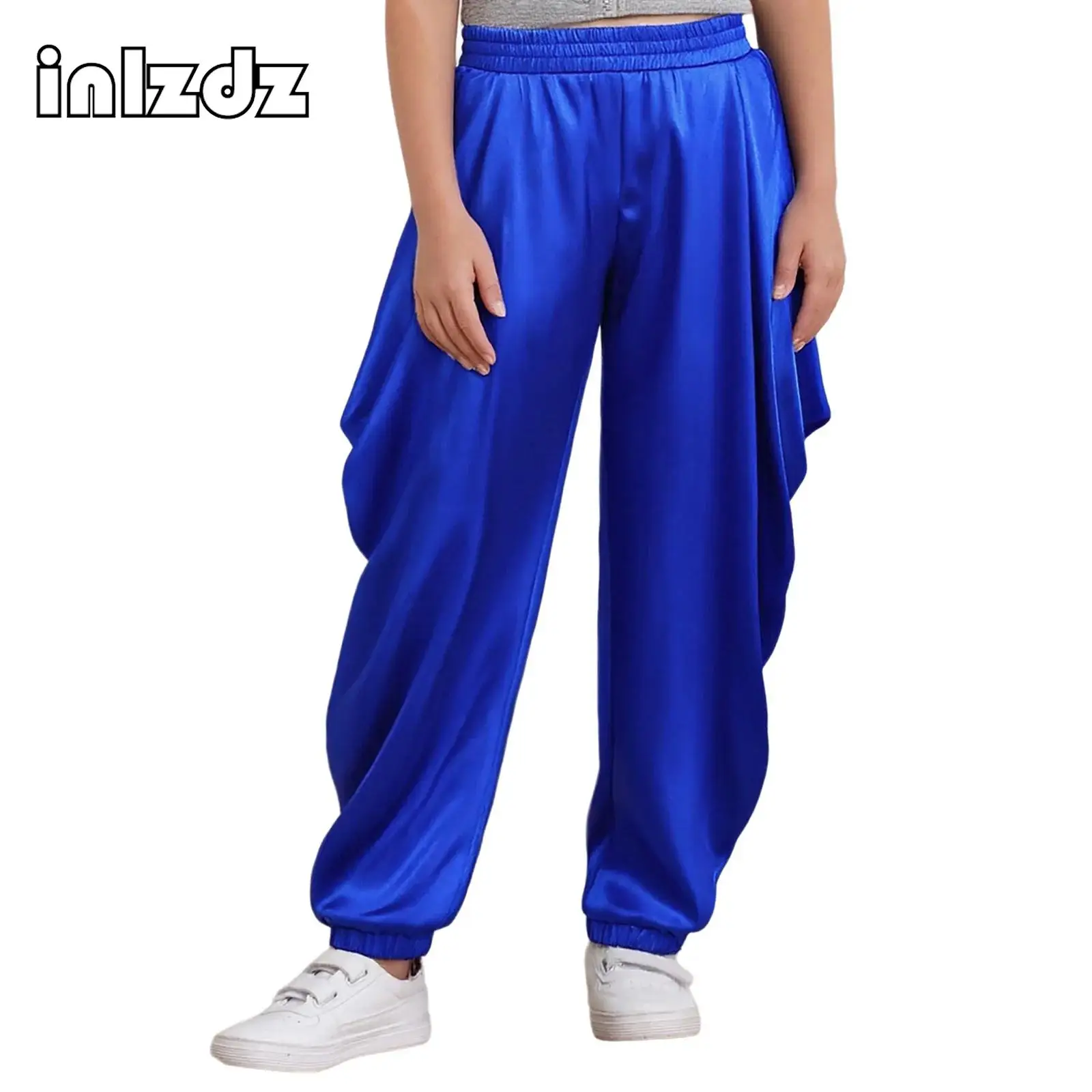 Boys Carnival Prince Cosplay Satin Dhoti Pants Elastic Waistband Loose Baggy Trousers for Halloween Theme Party Fancy Dress Ball
Boys Carnival Prince Cosplay Satin Dhoti Pants Elastic Waistband Loose Baggy Trousers for Halloween Theme Party Fancy Dress Ball