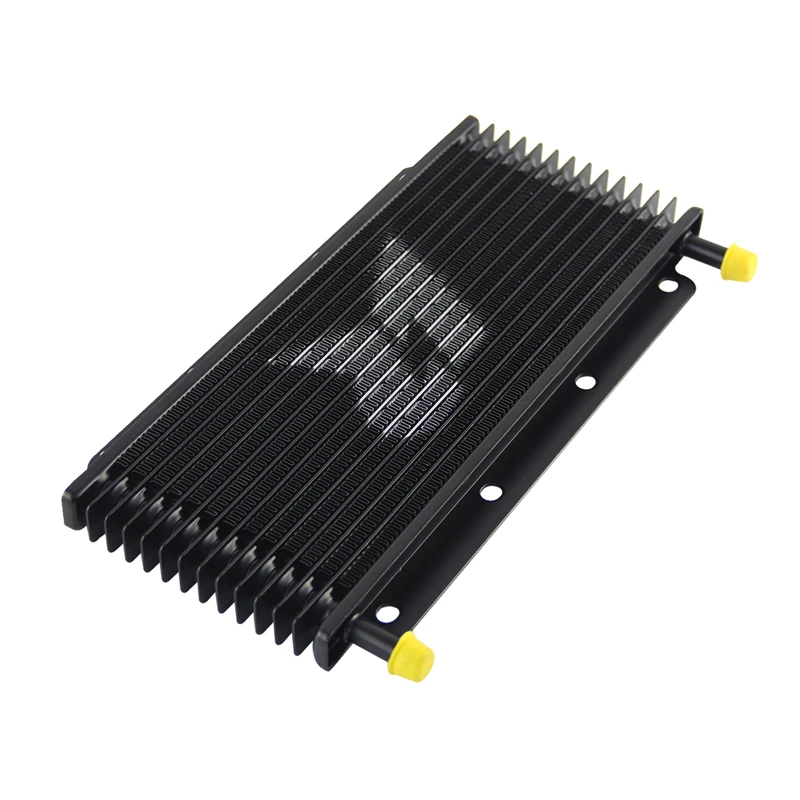 14 Row Transmission Oil Cooler Universal 11"x4.2"x0.75" (280x107x19mm) inlet/outlet 9.6mm 3/8" Barb Tube & fin Aluminum Black
14 Row Transmission Oil Cooler Universal 11"x4.2"x0.75" (280x107x19mm) inlet/outlet 9.6mm 3/8" Barb Tube & fin Aluminum Black