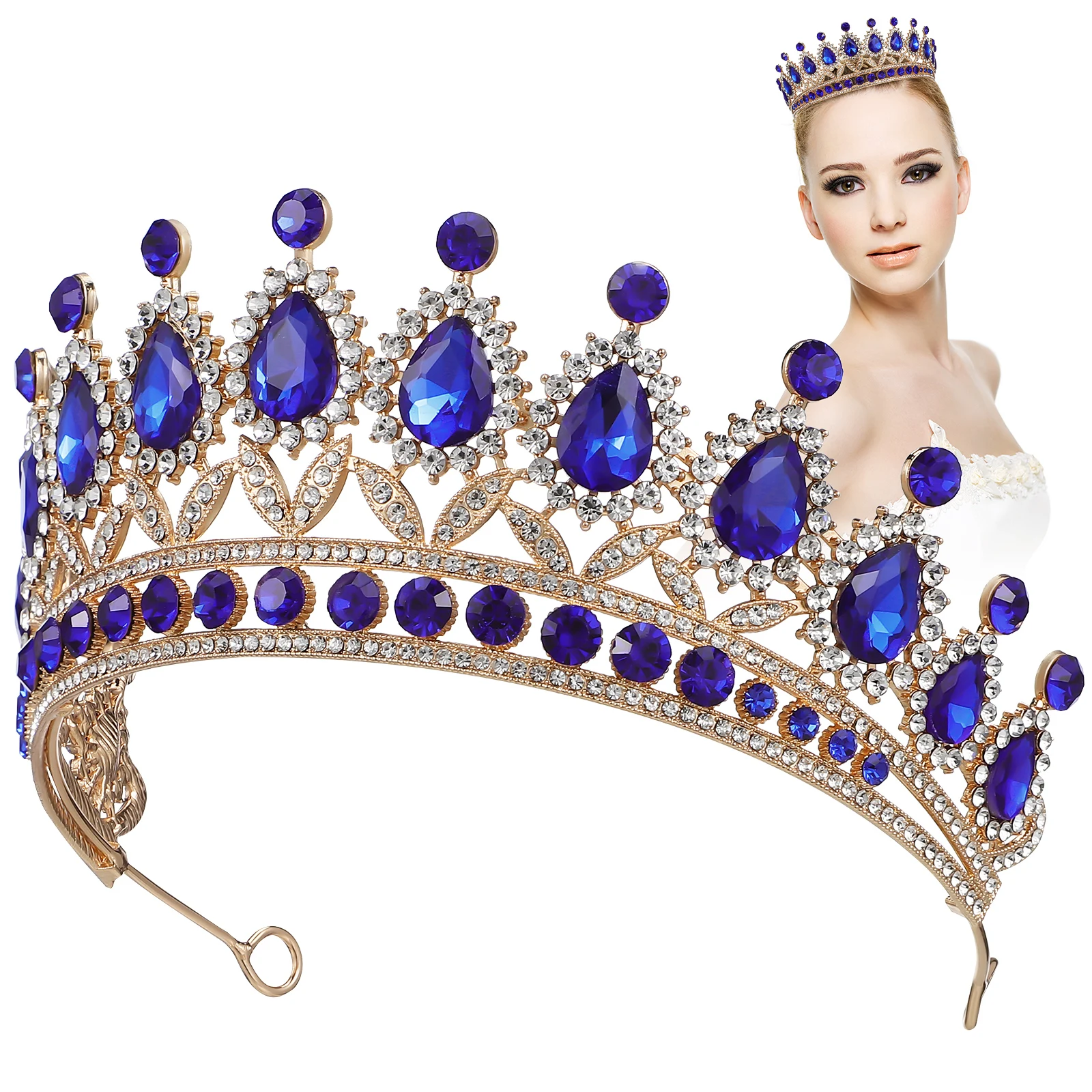 Bridal Tiara Rhinestone Crowns for Women Prom Costume Decorative Tiaras Wedding Birthday Bachelorette Party
Bridal Tiara Rhinestone Crowns for Women Prom Costume Decorative Tiaras Wedding Birthday Bachelorette Party