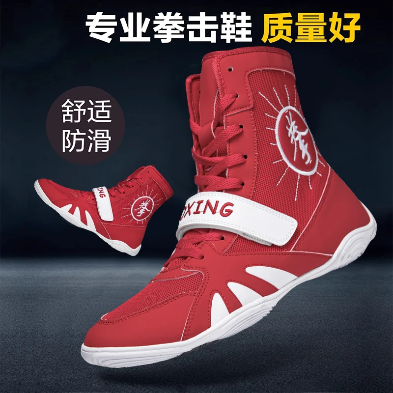 Classic Brand Comfortable Anti Slip Men Wrestling Sneakers Professional Boxing Fighting Boots Top Quality Fighting Training Shoe
Classic Brand Comfortable Anti Slip Men Wrestling Sneakers Professional Boxing Fighting Boots Top Quality Fighting Training Shoe