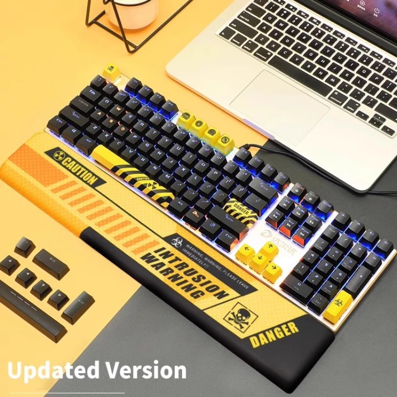 Ek815 87K Military Style Wired Aluminium Alloy Panel Mechanical Keyboard 87 Keys E-Sports Gaming Ergonomics Keyboard ABS Keycaps
Ek815 87K Military Style Wired Aluminium Alloy Panel Mechanical Keyboard 87 Keys E-Sports Gaming Ergonomics Keyboard ABS Keycaps