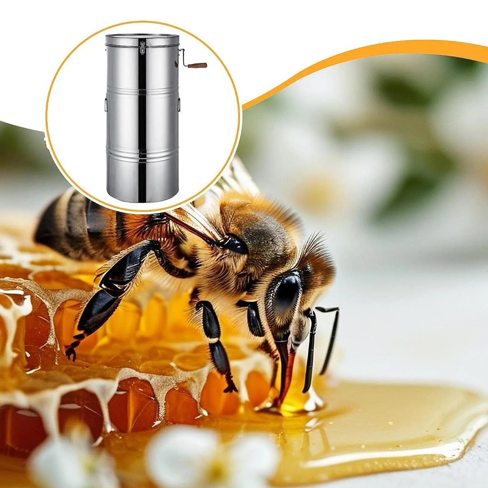 Manual Honey Extractor Machine Easy Cleaning Beekeeper Portable Honey Harvesting Equipment Stainless Steel Beekeeping Extraction
Manual Honey Extractor Machine Easy Cleaning Beekeeper Portable Honey Harvesting Equipment Stainless Steel Beekeeping Extraction