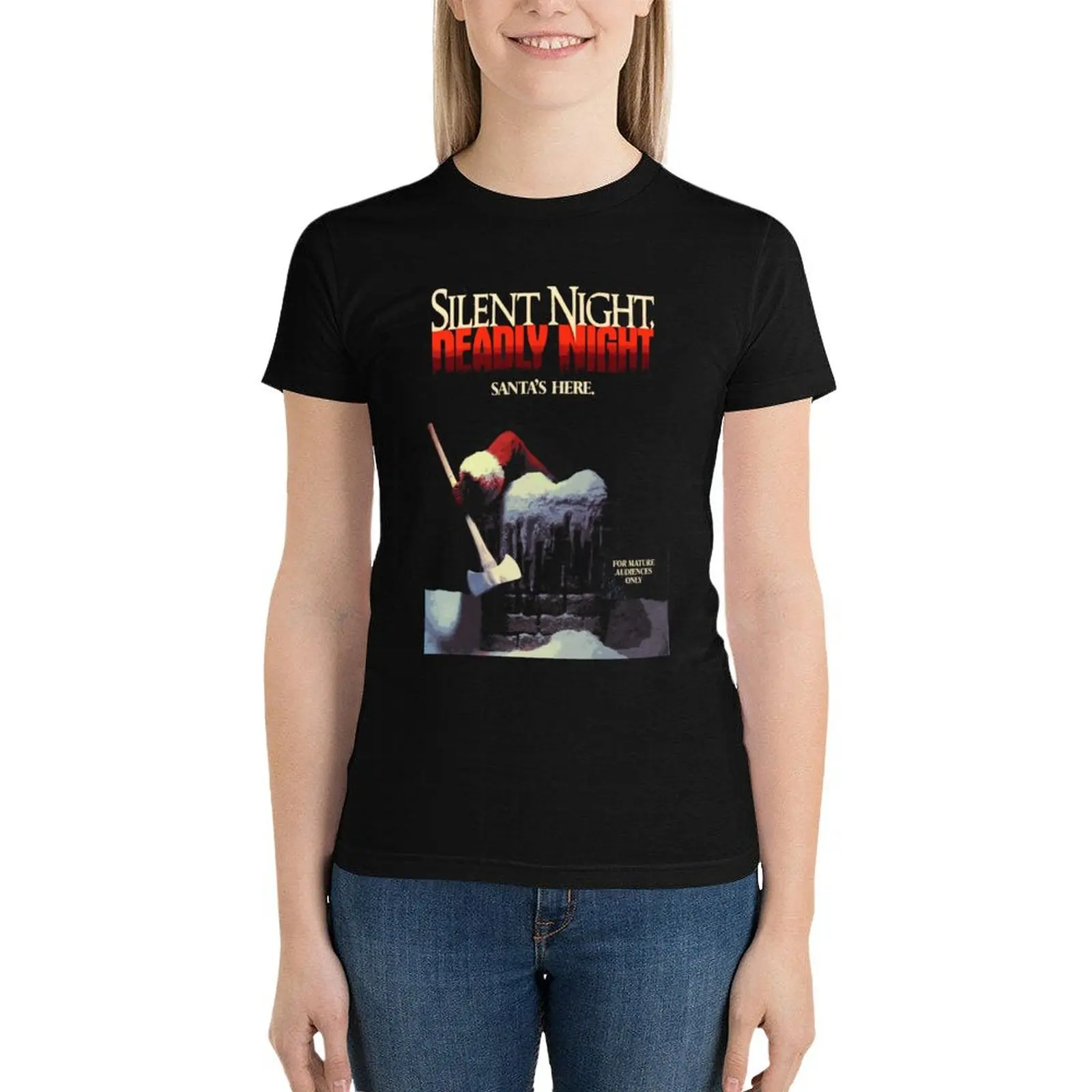 Silent Night, Deadly Night T-Shirt animal print shirt for girls plus size tops Short sleeve tee t shirt for Women
Silent Night, Deadly Night T-Shirt animal print shirt for girls plus size tops Short sleeve tee t shirt for Women