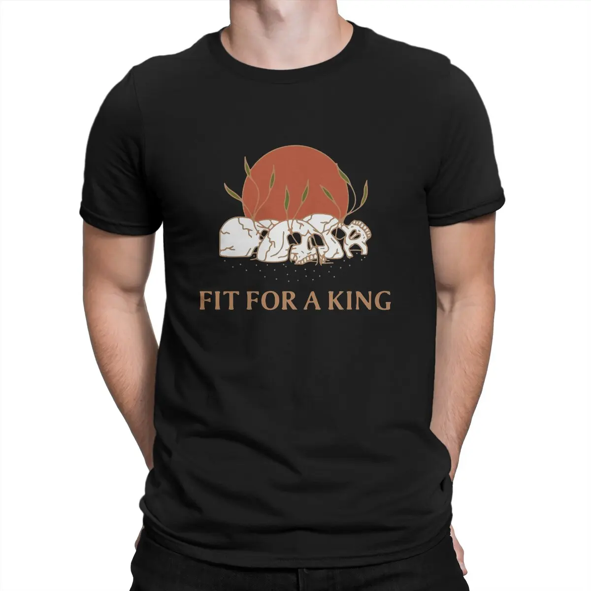 Новинка, Мужская футболка Fit for a King, прорастающая футболка из чистого хлопка с круглым вырезом, рабочая одежда, уличная одежда
Новинка, Мужская футболка Fit for a King, прорастающая футболка из чистого хлопка с круглым вырезом, рабочая одежда, уличная одежда