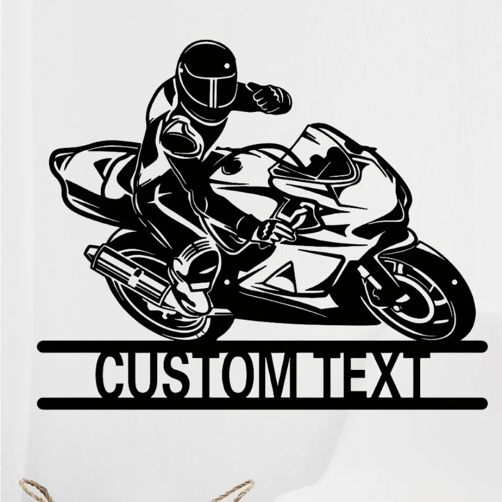 Distinct 1pc Customizable Metal Motorcycle Rider Wall Plaque in Current Style with Personalized Name Suited for New Home
Distinct 1pc Customizable Metal Motorcycle Rider Wall Plaque in Current Style with Personalized Name Suited for New Home